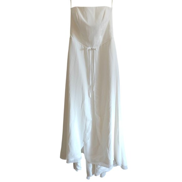 Galina David's Bridal Ivory Sleeveless Wedding Dress Gown 12 - Picture 4 of 16